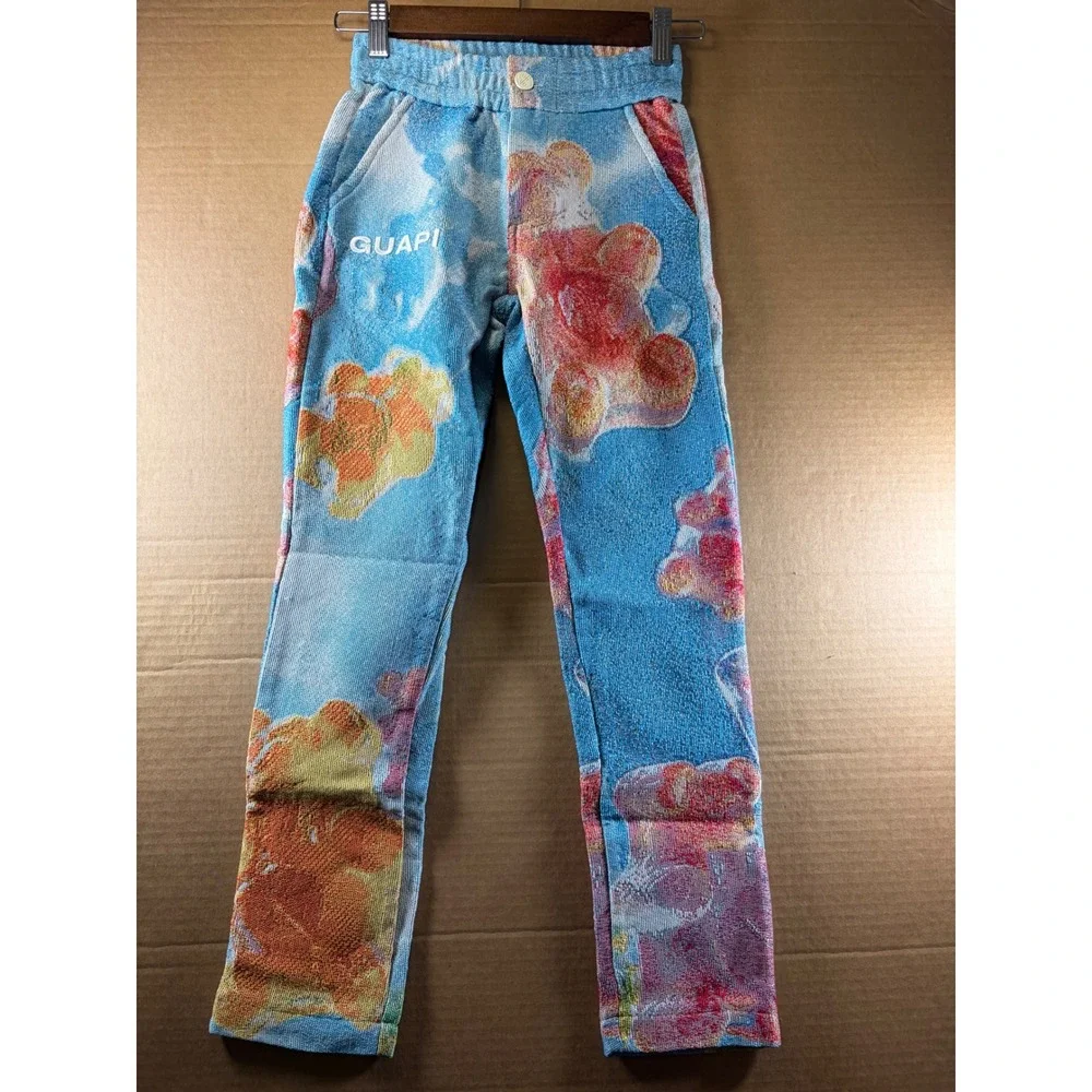 GUAPI Tapestry Jacket Pants Set Youth 10T Blue Gummy Bear Woven Tracksuit NWT